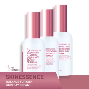 3PCS SKINCARE SET<> SKINESSENCE DAILY BALANCE (OILY SKIN) (CLEANSE • BALANCE • MATTE)